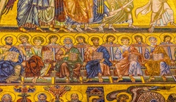 Mosaic dome at Bapistery of Saint John Florence